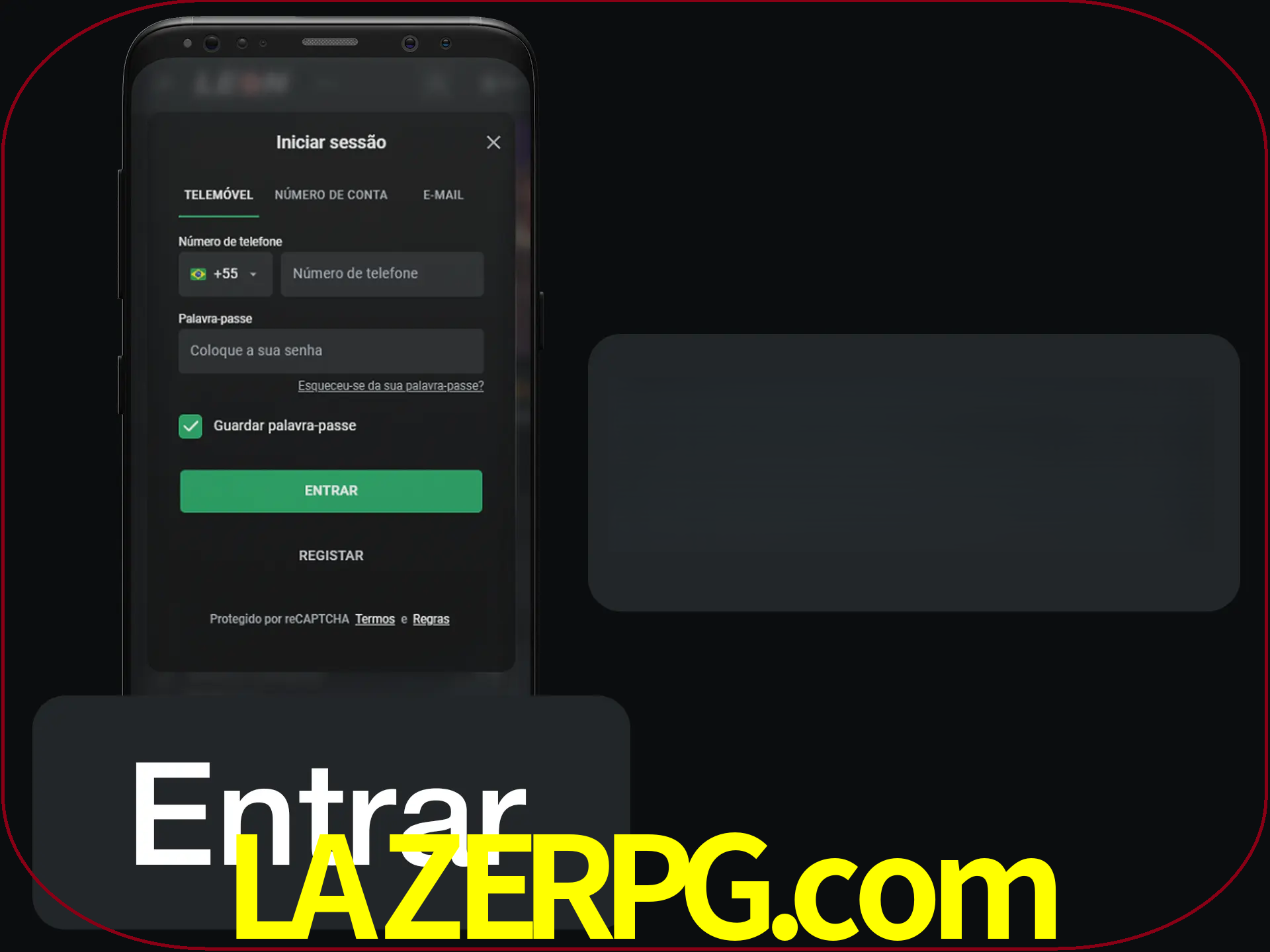 Faça o login para começar a apostar e jogar no cassino.